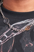 Load image into Gallery viewer, Silver Smiley Face Chain Necklace
